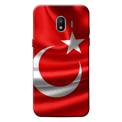 Samsung - Galaxy J2 Pro (2018) Türk Bayrağı V1 Silikon Kılıf