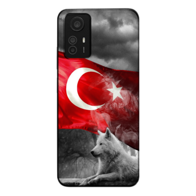 Xiaomi - Redmi Note 12S Türk Bayrağı V3 Silikon Kılıf