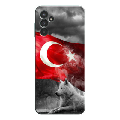 Samsung - Galaxy A55 Türk Bayrağı V3 Silikon Kılıf