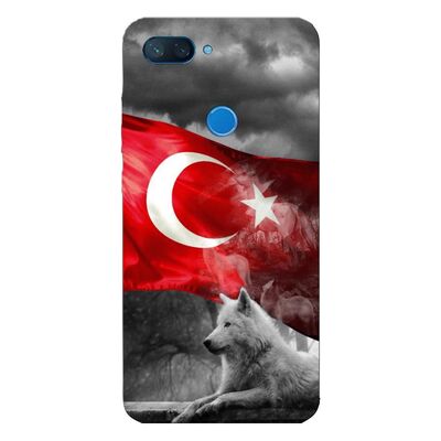 Xiaomi - Mi 8 Lite Türk Bayrağı V3 Silikon Kılıf