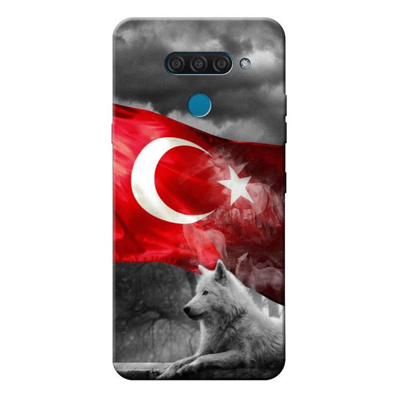 LG - Q 60 Türk Bayrağı V3 Silikon Kılıf
