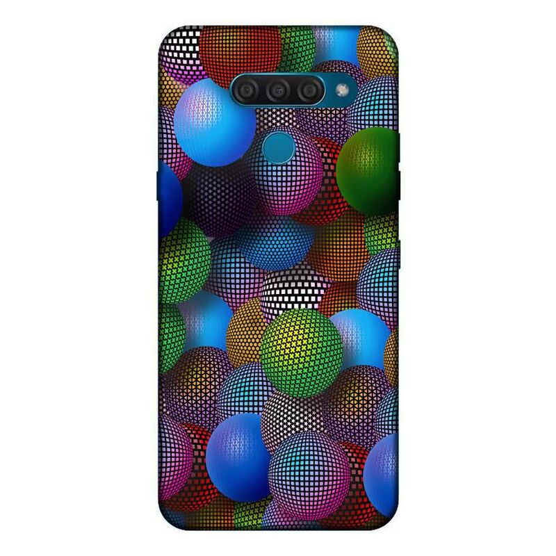 LG - Q60 3D Toplar Silikon Kılıf