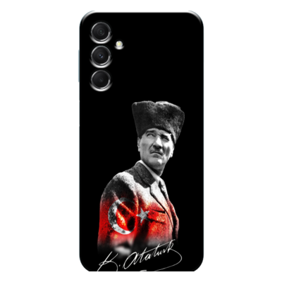 Samsung - Galaxy M34 5G Mustafa Kemal Atatürk Tasarımı V2 Silikon Kılıf
