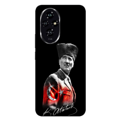 Honor - Honor 200 Mustafa Kemal Atatürk Tasarımı V2 Silikon Kılıf