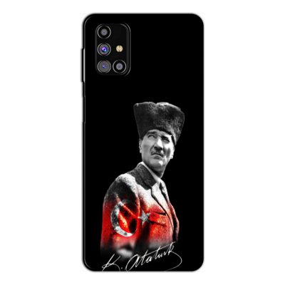 Samsung - Galaxy M31s Mustafa Kemal Atatürk Tasarımı V2 Silikon Kılıf