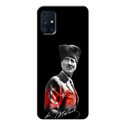 Samsung - Galaxy M51 Mustafa Kemal Atatürk Tasarımı V2 Silikon Kılıf