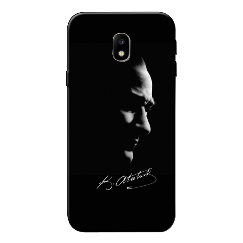 Samsung - Galaxy J5 Pro Mustafa Kemal Atatürk Black Silikon Kılıf