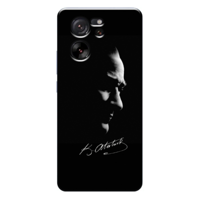 Xiaomi - Mi 13T Mustafa Kemal Atatürk Black Silikon Kılıf