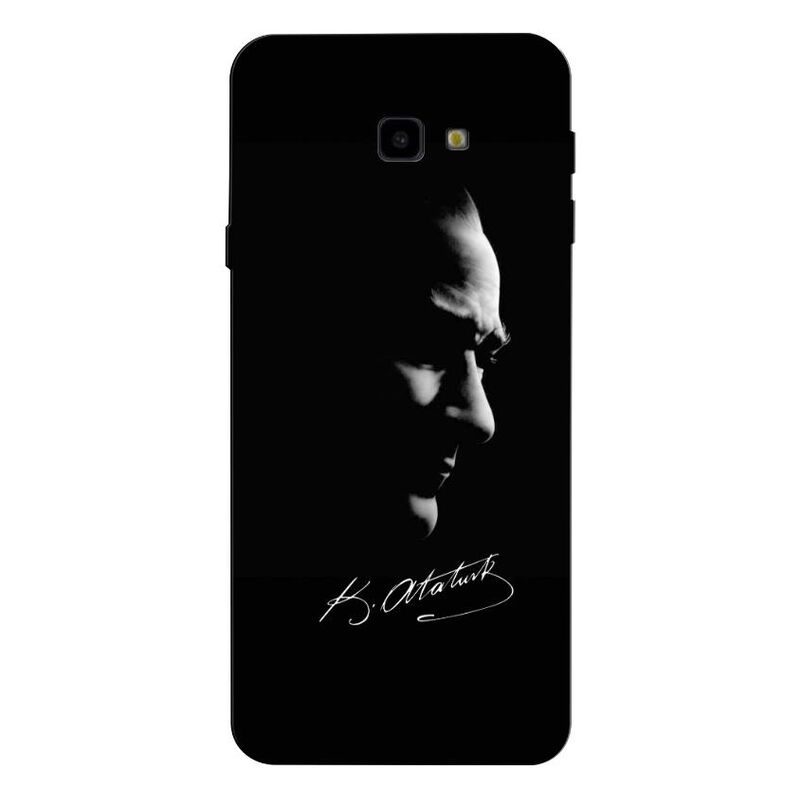 Samsung - Galaxy J4 Plus Mustafa Kemal Atatürk Black Silikon Kılıf
