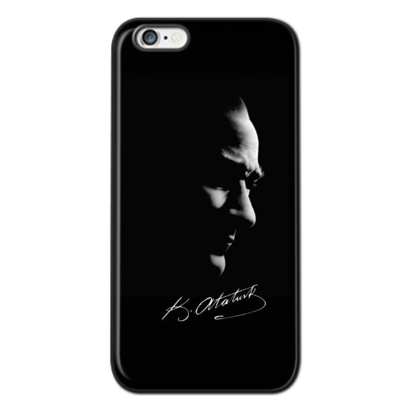 Apple - iPhone 6 Mustafa Kemal Atatürk Black Silikon Kılıf