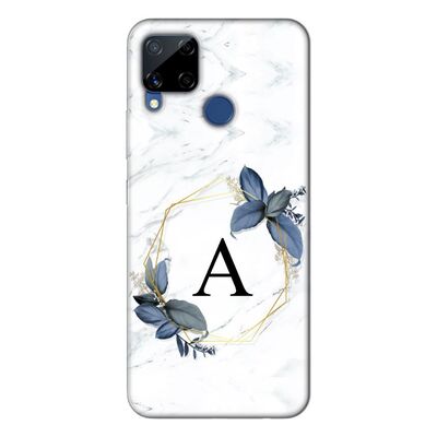 Realme - C15 Kişiye Özel Baş Harfi Tasarımı A3 Silikon Kılıf