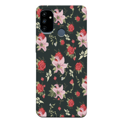 OnePlus - Nord 100 Bahar Çiçekleri 1 Silikon Kılıf