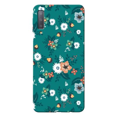 Samsung - Galaxy A7 2018 Bahar Çiçekleri 2 Silikon Kılıf