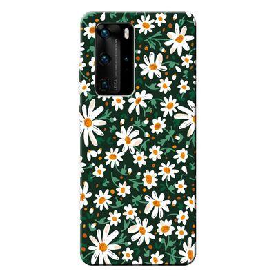 Huawei - P40 Pro Bahar Çiçekleri 4 Silikon Kılıf