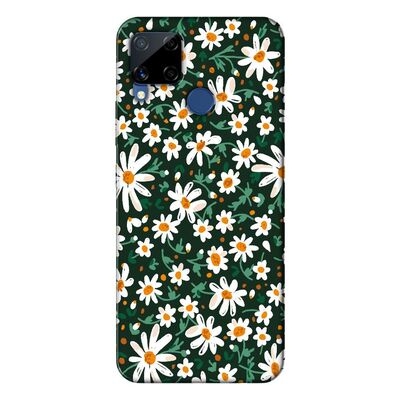 Realme - C15 Bahar Çiçekleri 4 Silikon Kılıf