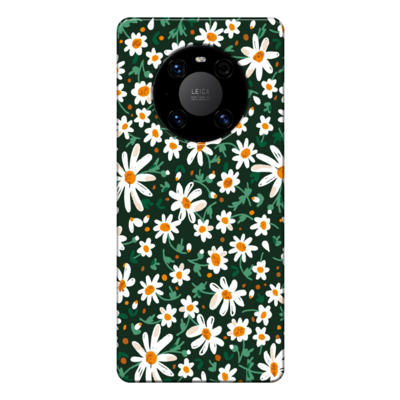 Huawei - Mate 40 Pro Bahar Çiçekleri 4 Silikon Kılıf