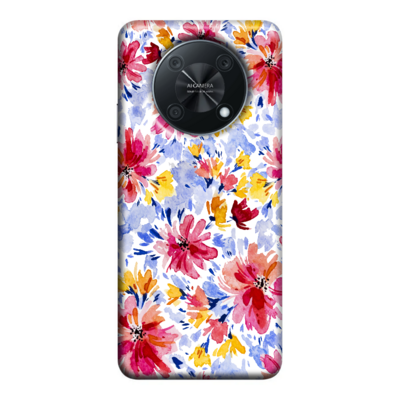 Huawei - Nova Y90 Bahar Çiçekleri 7 Silikon Kılıf