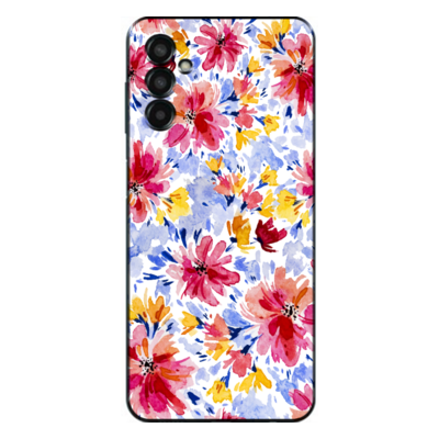 Samsung - Galaxy M13 Bahar Çiçekleri 7 Silikon Kılıf