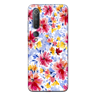 Xiaomi - Mi Note 10 Pro Bahar Çiçekleri 7 Silikon Kılıf