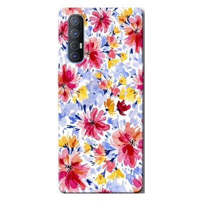 Oppo - Reno 3 Pro Bahar Çiçekleri 7 Silikon Kılıf