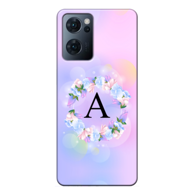 Oppo - Reno 7 4G Kişiye Özel Baş Harfi Tasarımı A13 Silikon Kılıf
