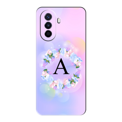 Huawei - Nova Y70 Kişiye Özel Baş Harfi Tasarımı A13 Silikon Kılıf