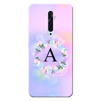 Oppo - Reno 2Z Kişiye Özel Baş Harfi Tasarımı A13 Silikon Kılıf