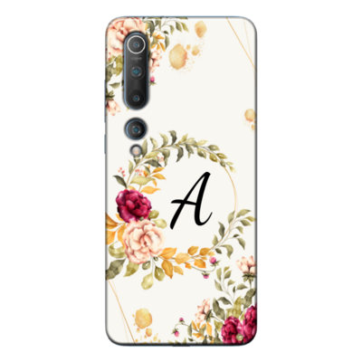 Xiaomi - Mi Note 10 Pro Kişiye Özel Baş Harfi Tasarımı A16 Silikon Kılıf