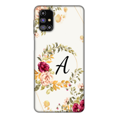 Samsung - Galaxy M31s Kişiye Özel Baş Harfi Tasarımı A16 Silikon Kılıf