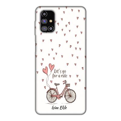 Samsung - Galaxy M31s Kalpli Kırmızı Bisiklet Silikon Kılıf