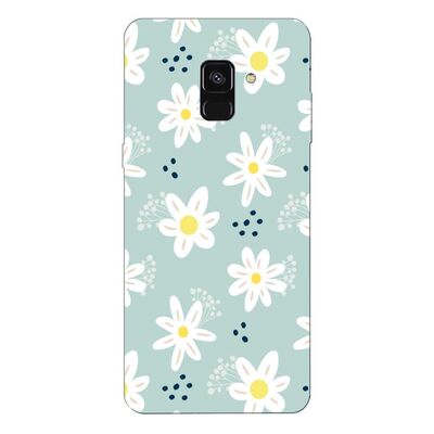 Samsung - Galaxy A8 Plus 2018 Bahar Çiçekleri 10 Silikon Kılıf