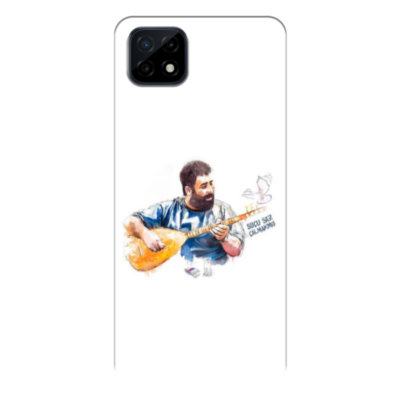 Realme - C21 Ahmet Kaya Karikatür Silikon Kılıf