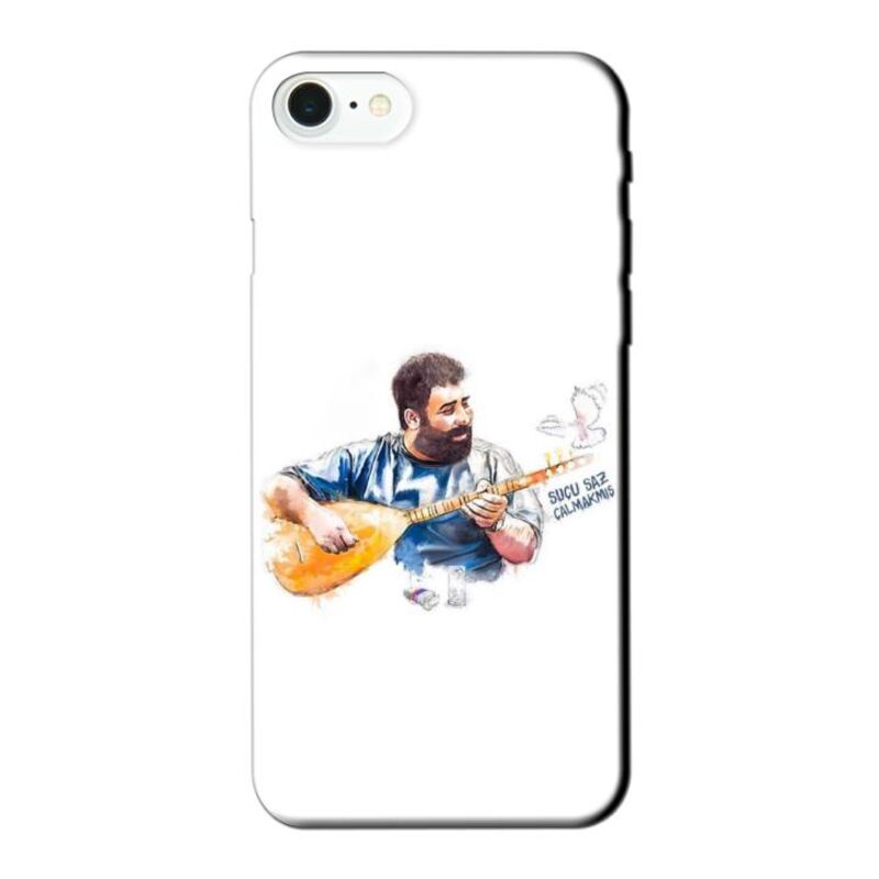 Apple - iPhone 7 Ahmet Kaya Karikatür Silikon Kılıf