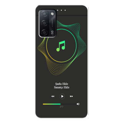 Oppo - A55 5G Müzik player tema v1 Silikon Kılıf