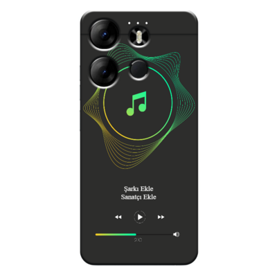 TECNO - Spark GO 2023 Müzik player tema v1 Silikon Kılıf