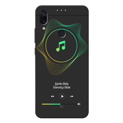 Xiaomi - Redmi Note 7S Müzik player tema v1 Silikon Kılıf
