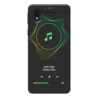 Samsung - Galaxy A01 Core Müzik player tema v1 Silikon Kılıf