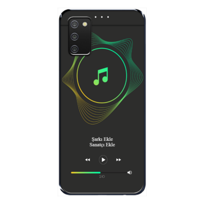 Samsung - Galaxy M02S Müzik player tema v1 Silikon Kılıf