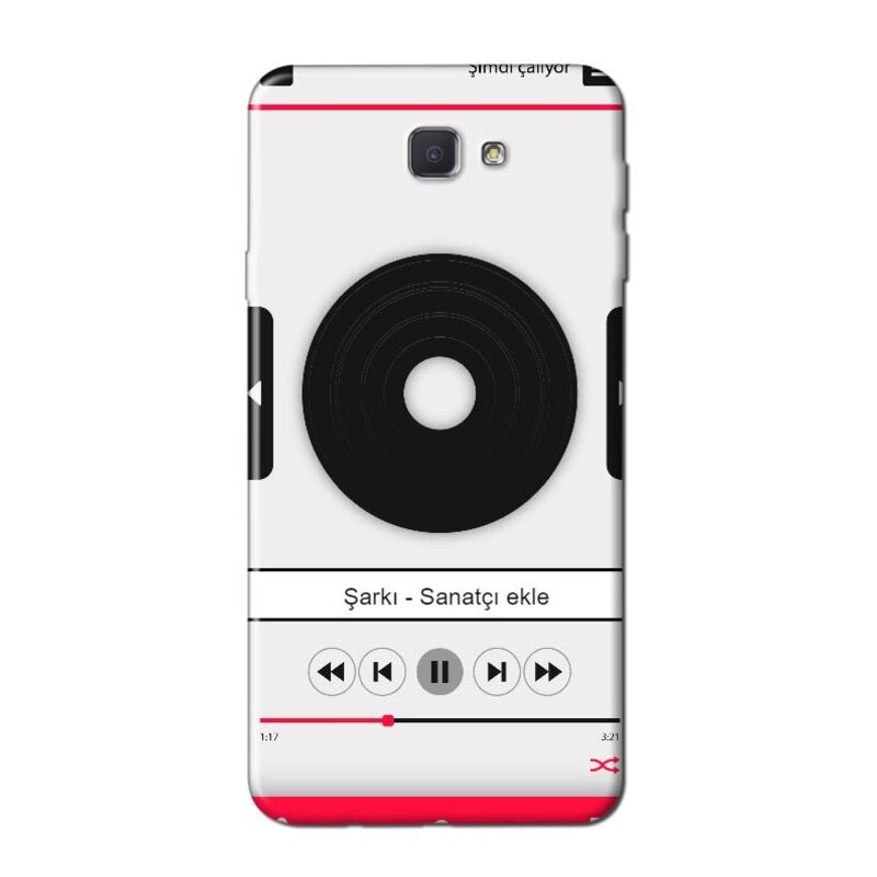 Samsung - Galaxy J7 Prime Müzik player tema v2 Silikon Kılıf