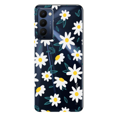 TECNO - Camon 18 Papatya - Şeffaf Silikon Kılıf