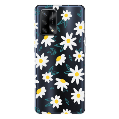 Oppo - A74  Papatya - Şeffaf Silikon Kılıf