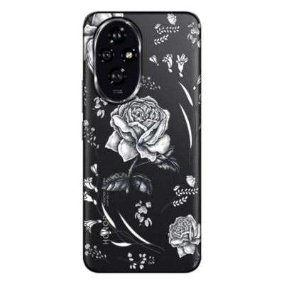 Honor - Honor 200 Çiçek Desenleri 5 Şeffaf Silikon Kılıf