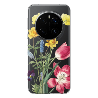 Honor - Magic 7 Pro Çiçek Desenleri 6 Şeffaf Silikon Kılıf