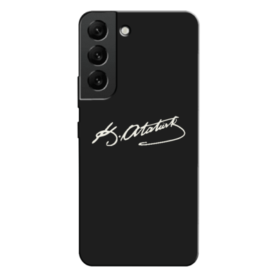 Samsung - Galaxy S22 Plus Atatürk İmzası Silikon Kılıf