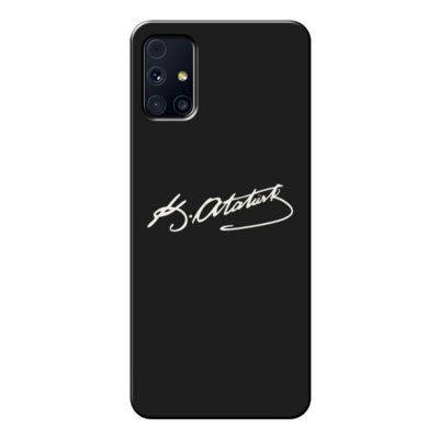 Samsung - Galaxy M51 Atatürk İmzası Silikon Kılıf