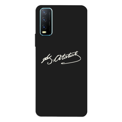 Vivo - Y20S Atatürk İmzası Silikon Kılıf