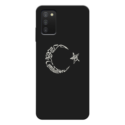Samsung - Galaxy A03s Ay Yıldız ve Atatürk Silikon Kılıf