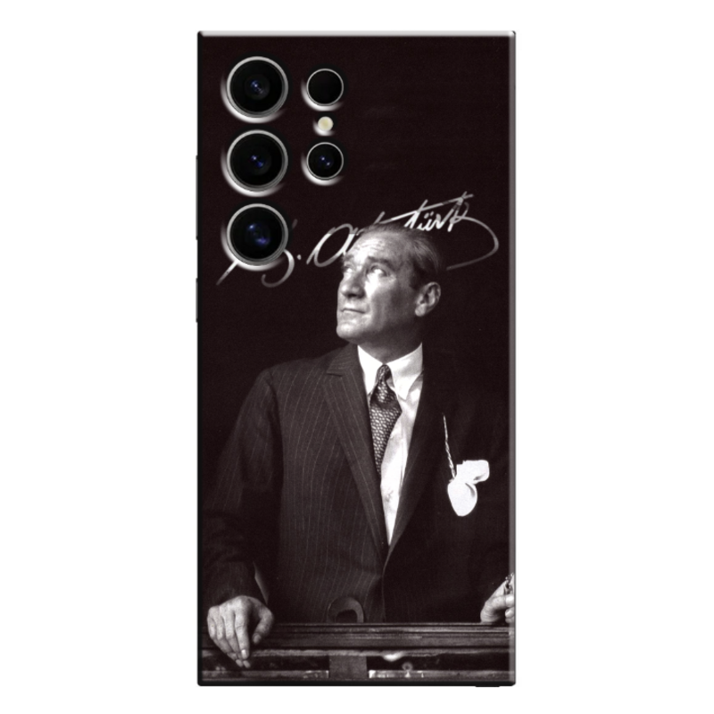 Samsung - Galaxy S24 Ultra Mustafa Kemal Atatürk Silikon Kılıf
