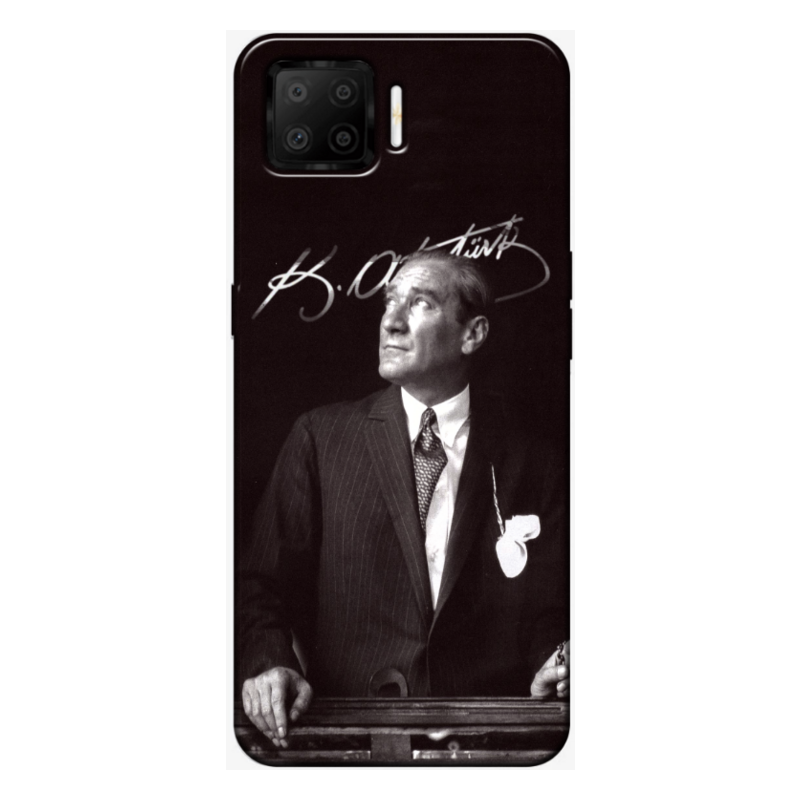 Oppo - A73 Mustafa Kemal Atatürk Silikon Kılıf