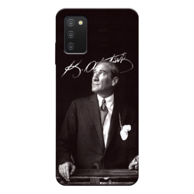 Samsung - Galaxy A03s Mustafa Kemal Atatürk Silikon Kılıf